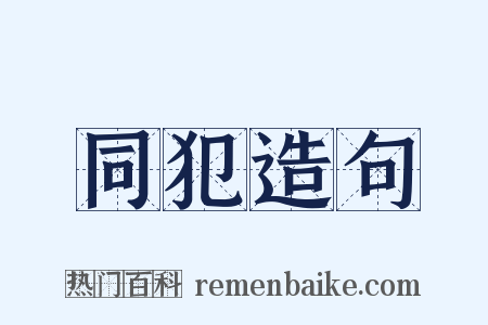 同犯造句是什么意思的图片